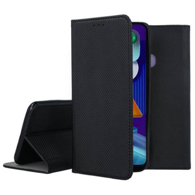 Кожени калъфи Кожени калъфи за Samsung  Кожен калъф тефтер и стойка Magnetic FLEXI Book Style за Samsung Galaxy M11 M115F черен